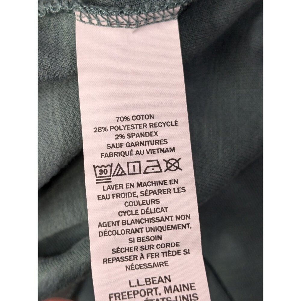 LL Bean Hoodie Mens XXL Slightly Fitted Green 2XL Hooded Pullover Stretch - Picture 4 of 13